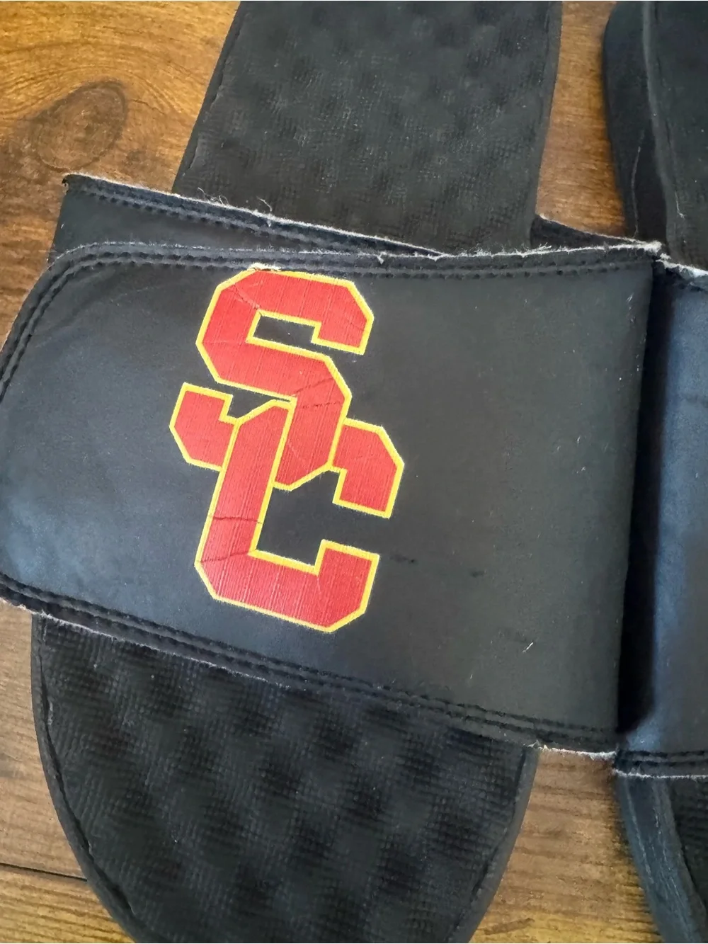 ISlide USC Trojans Slide Sandals Black Adjustable NCAA College‎ Men Size 11